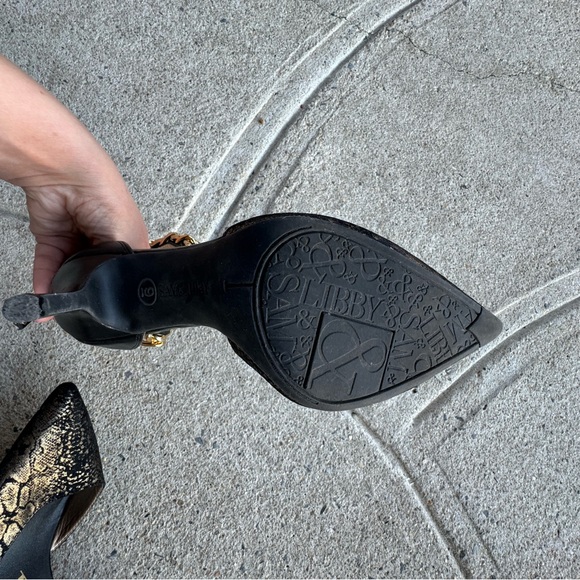 Sam and Libby for target snake skin printed heels. - Picture 7 of 7